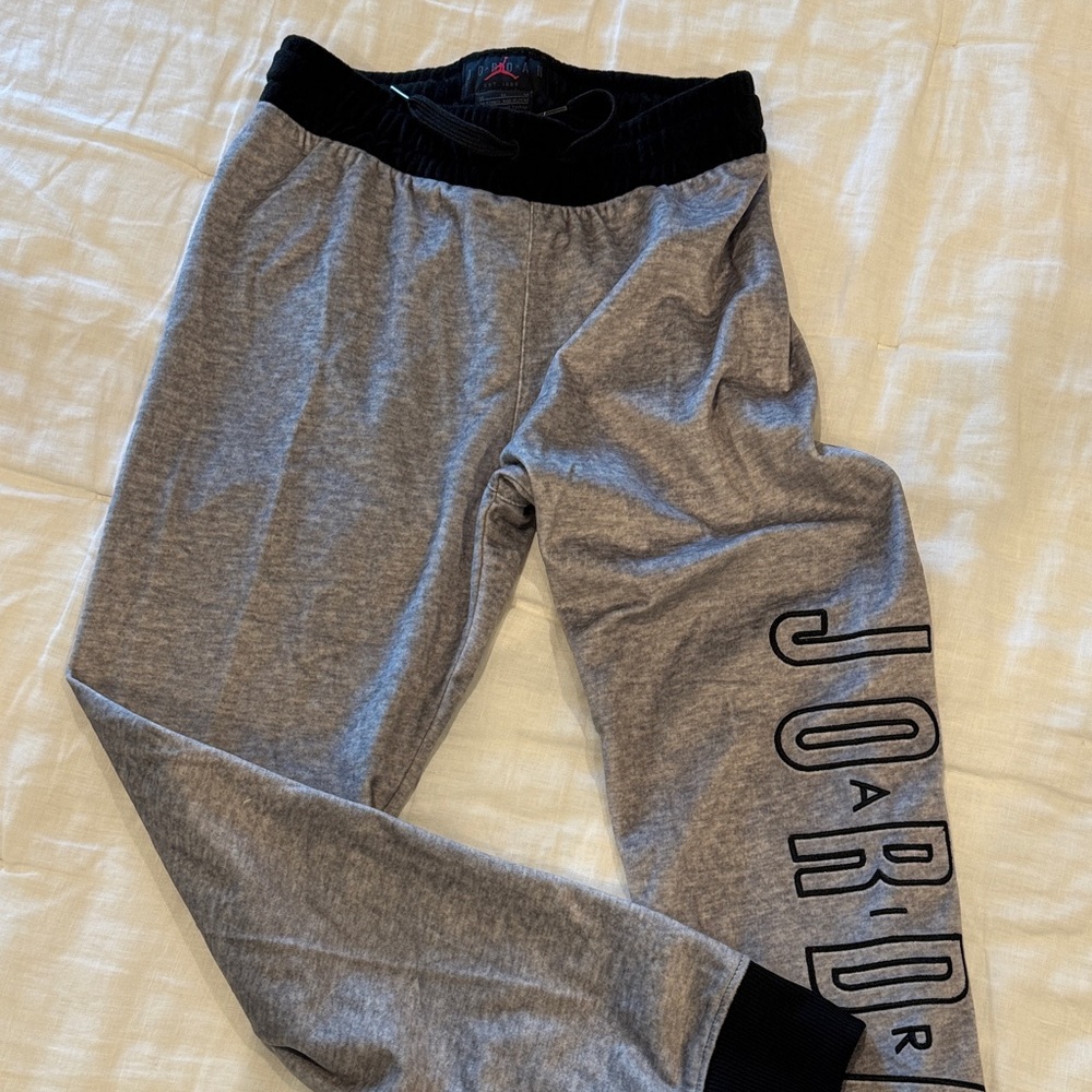Jordan Black and Gray Joggers